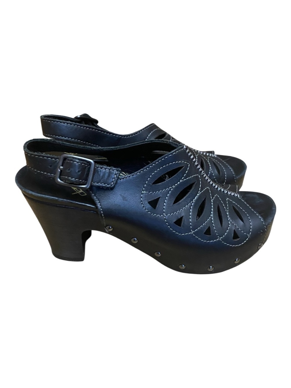 Dansko Rowena Peep Toe Slingback Clogs